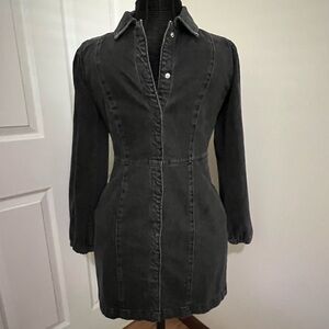 Free People Black Long Sleeve Dress